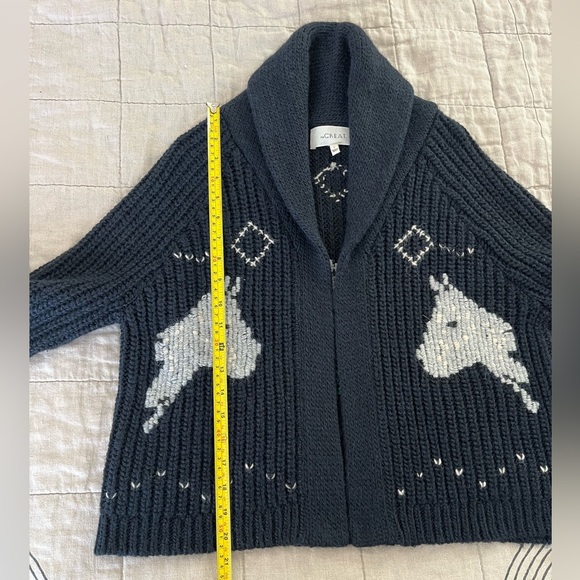 THE GREAT. Navy and White Sweater - Picture 4 of 8